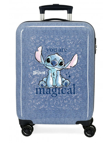 3851722 ABS SUITCASE 55CM 4W. STITCH YOU ARE MAGICAL